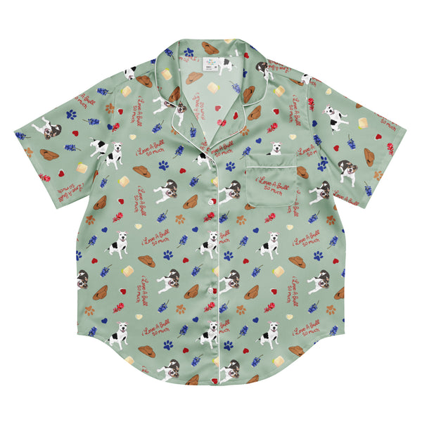 Custom Pajama Short Sleeve Pajama Top - Personalized Pajamas