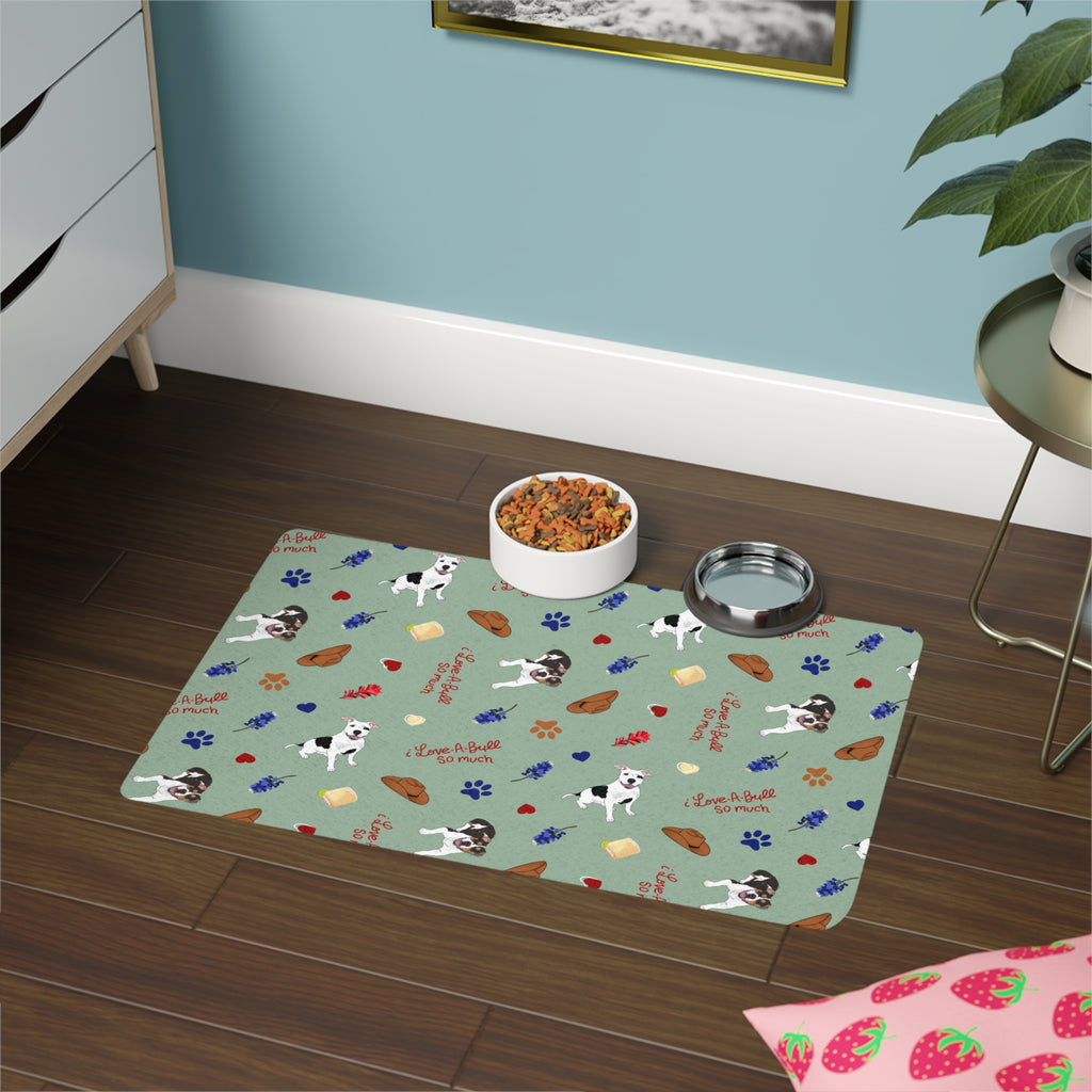 Custom Dog Bowl Mat