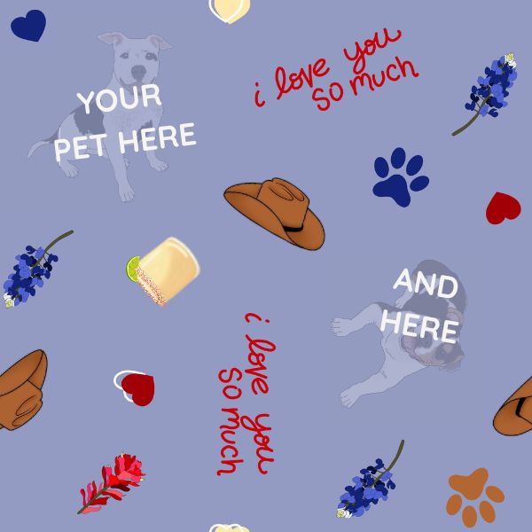 Texas Pre Drawn Pet Pattern
