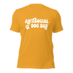 Antisocial Dog Dad Tee | dog parent shirt | pet obsessed people