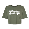 Antisocial Dog Mom Cotton Crop