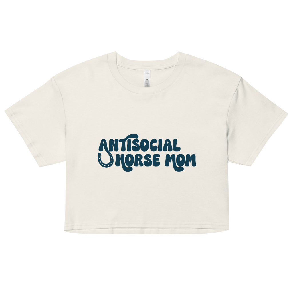 Antisocial Horse Mom Cotton Crop