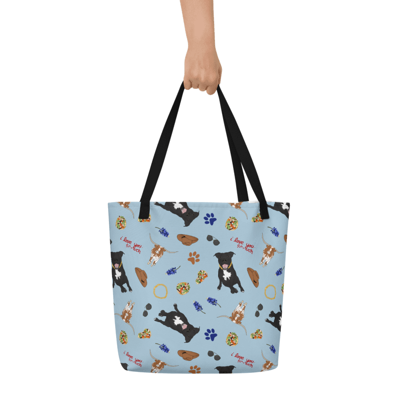 Custom Pet Pattern Tote Bag – Your Pet, On-the-Go! (Copy)
