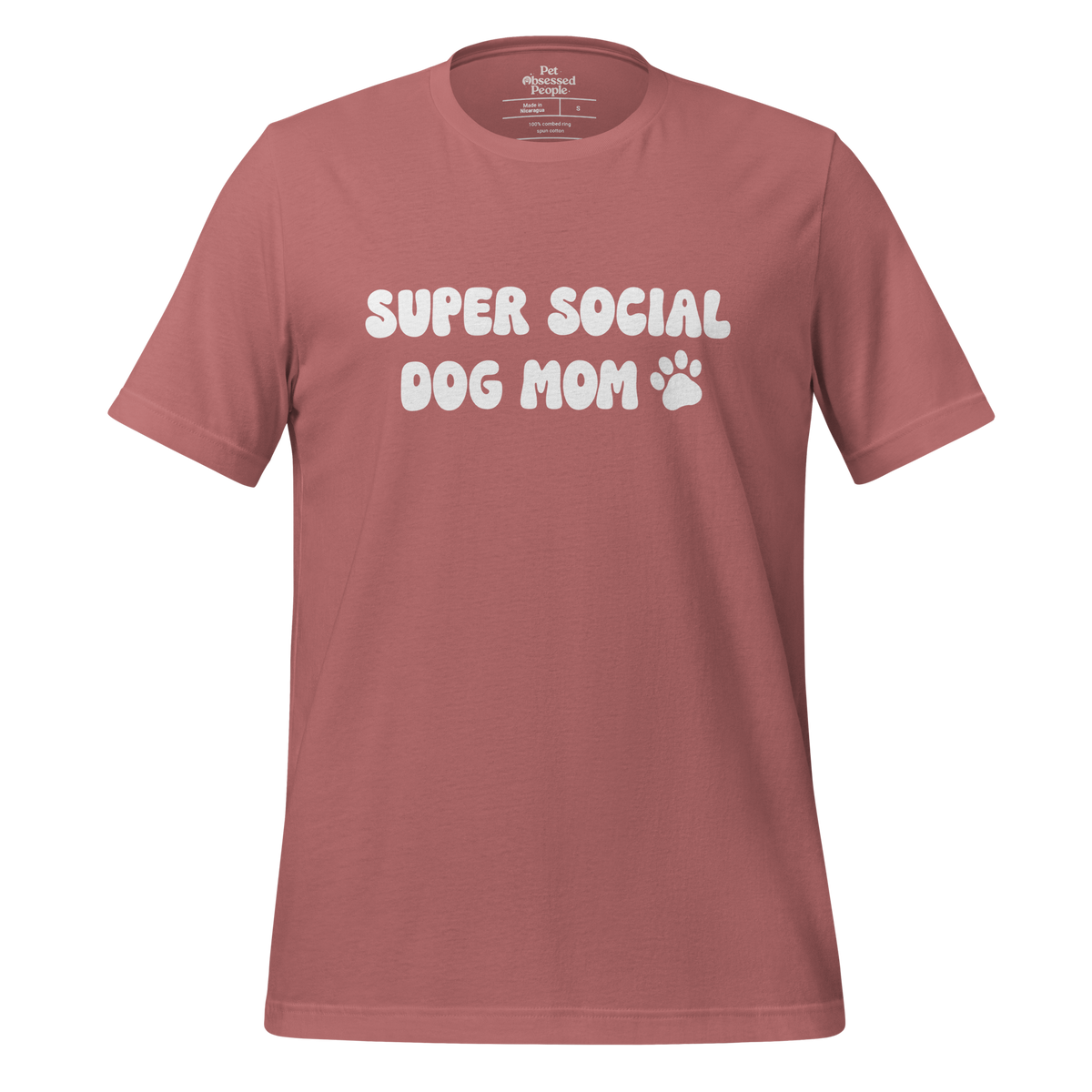 Super Social Dog Mom Unisex Tee