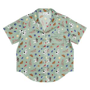 Custom Pajama Short Sleeve Pajama Top - Personalized Pajamas