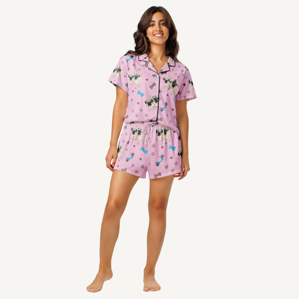 Custom Pajama Set - Short Sleeve and Shorts