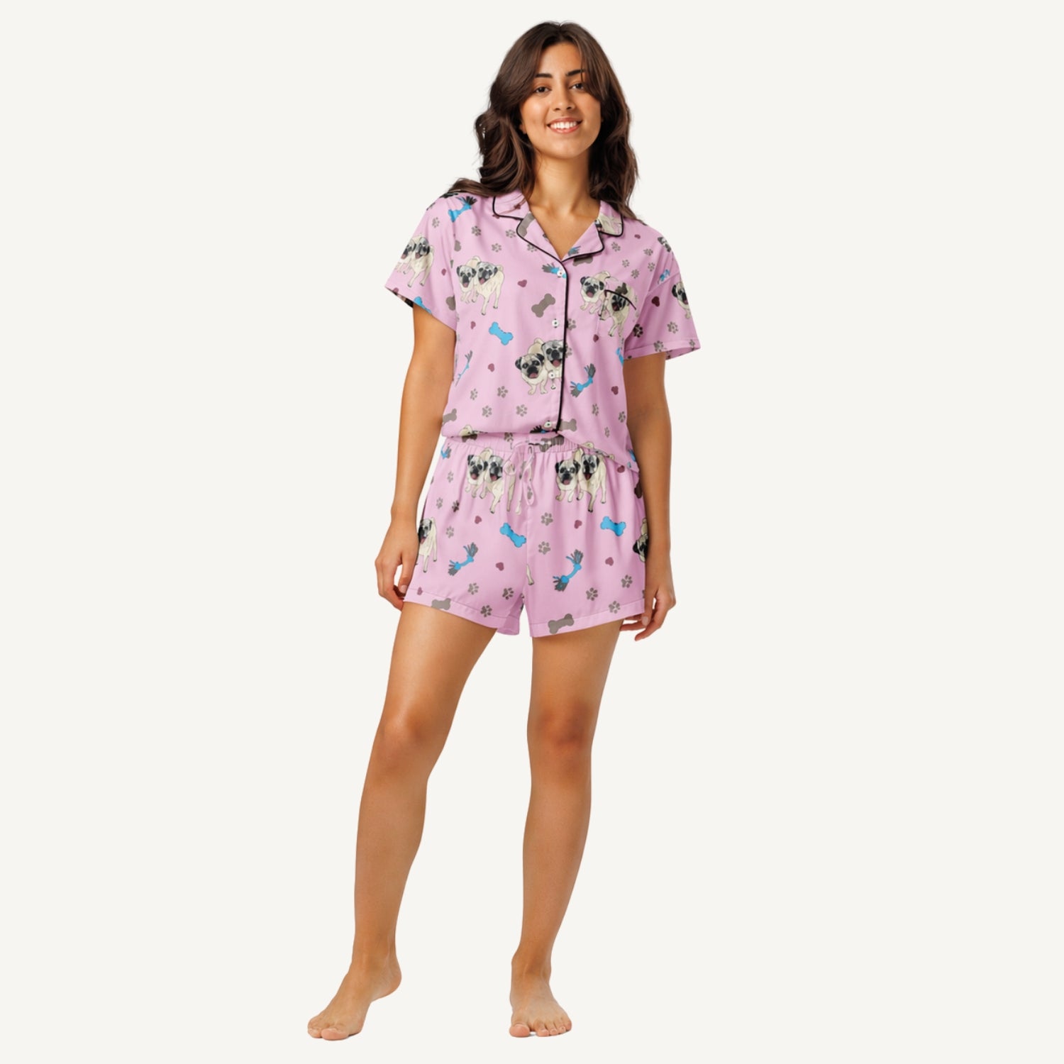 Custom Pajama Set - Short Sleeve and Shorts