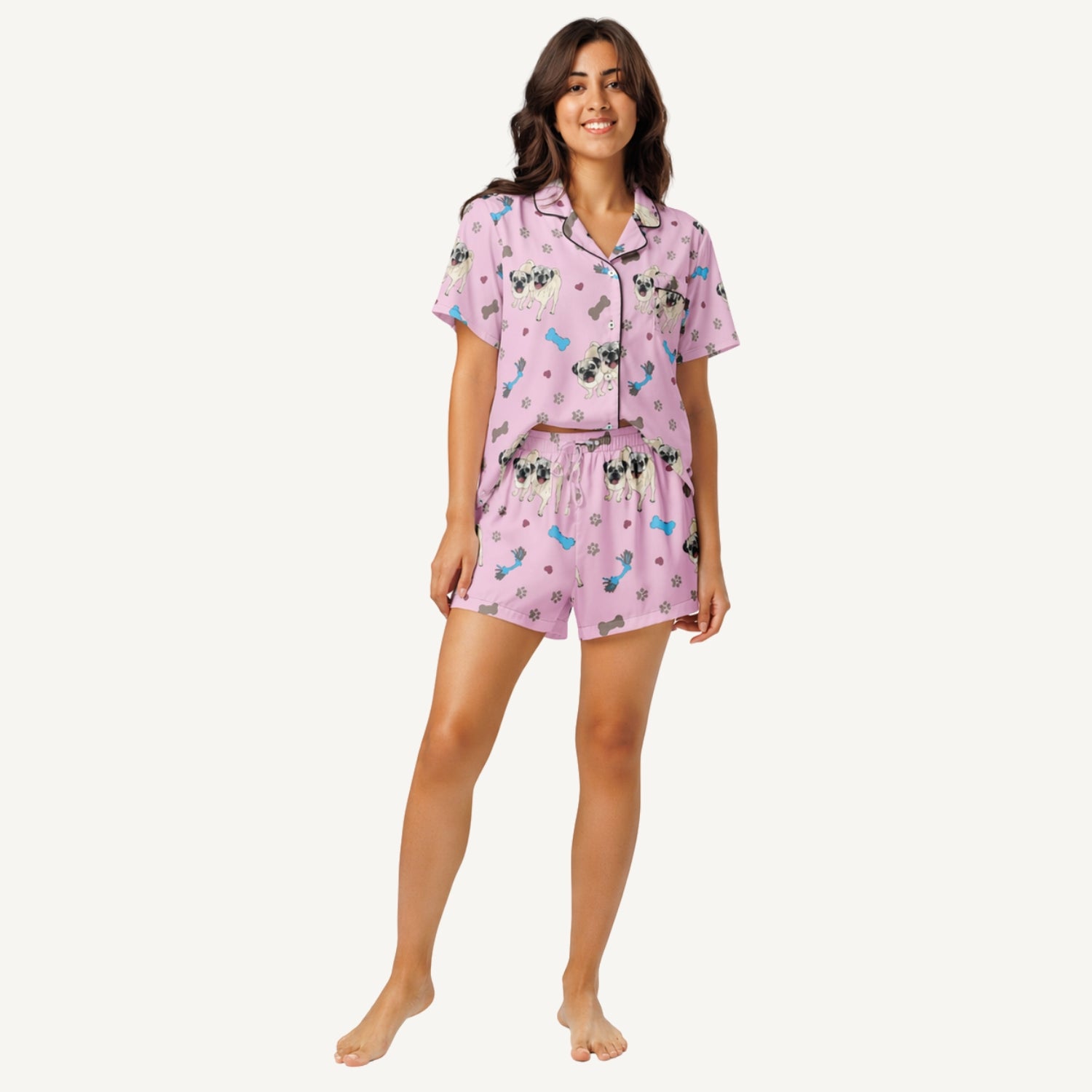 Custom Pajama Set - Short Sleeve and Shorts