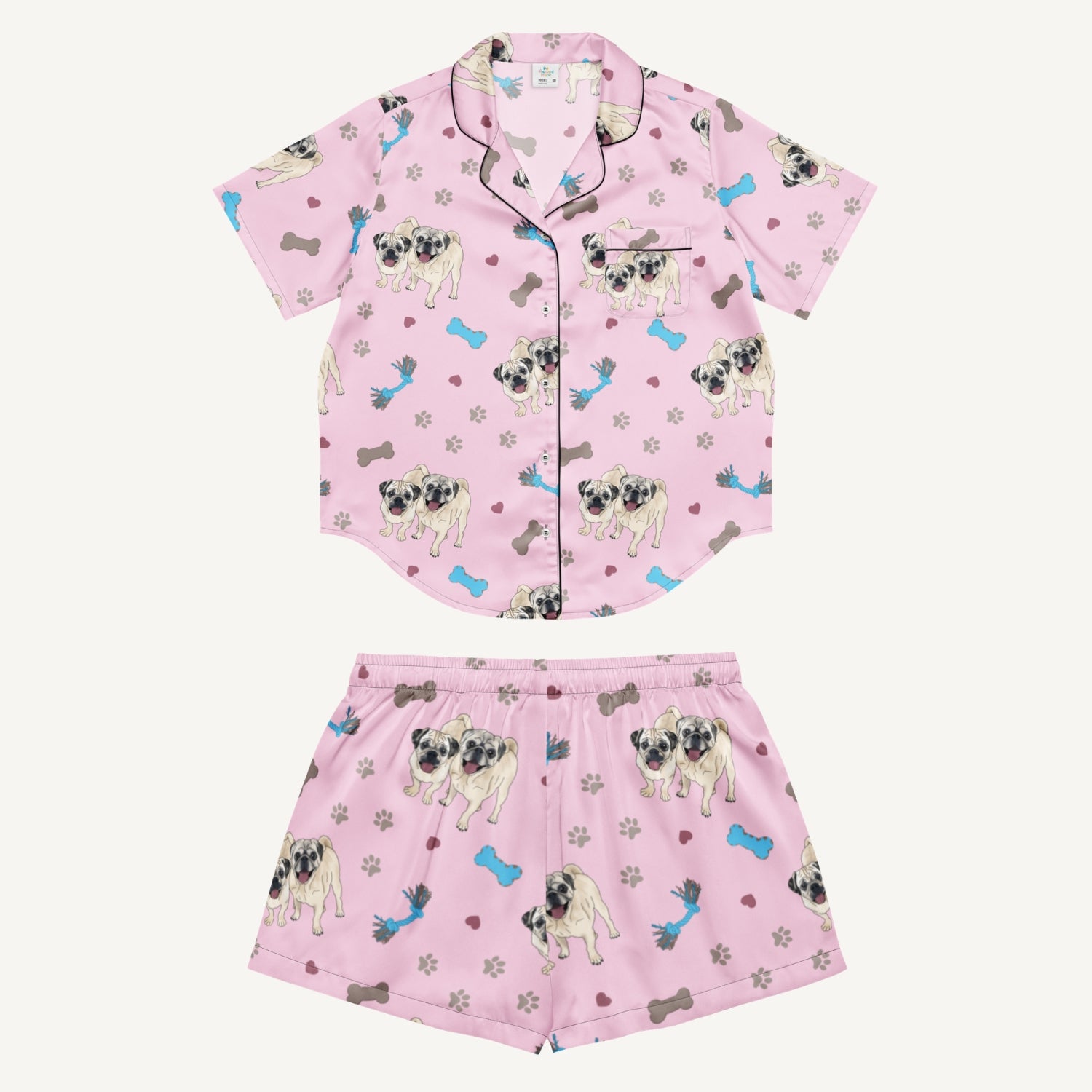 Custom Pajama Set - Short Sleeve and Shorts