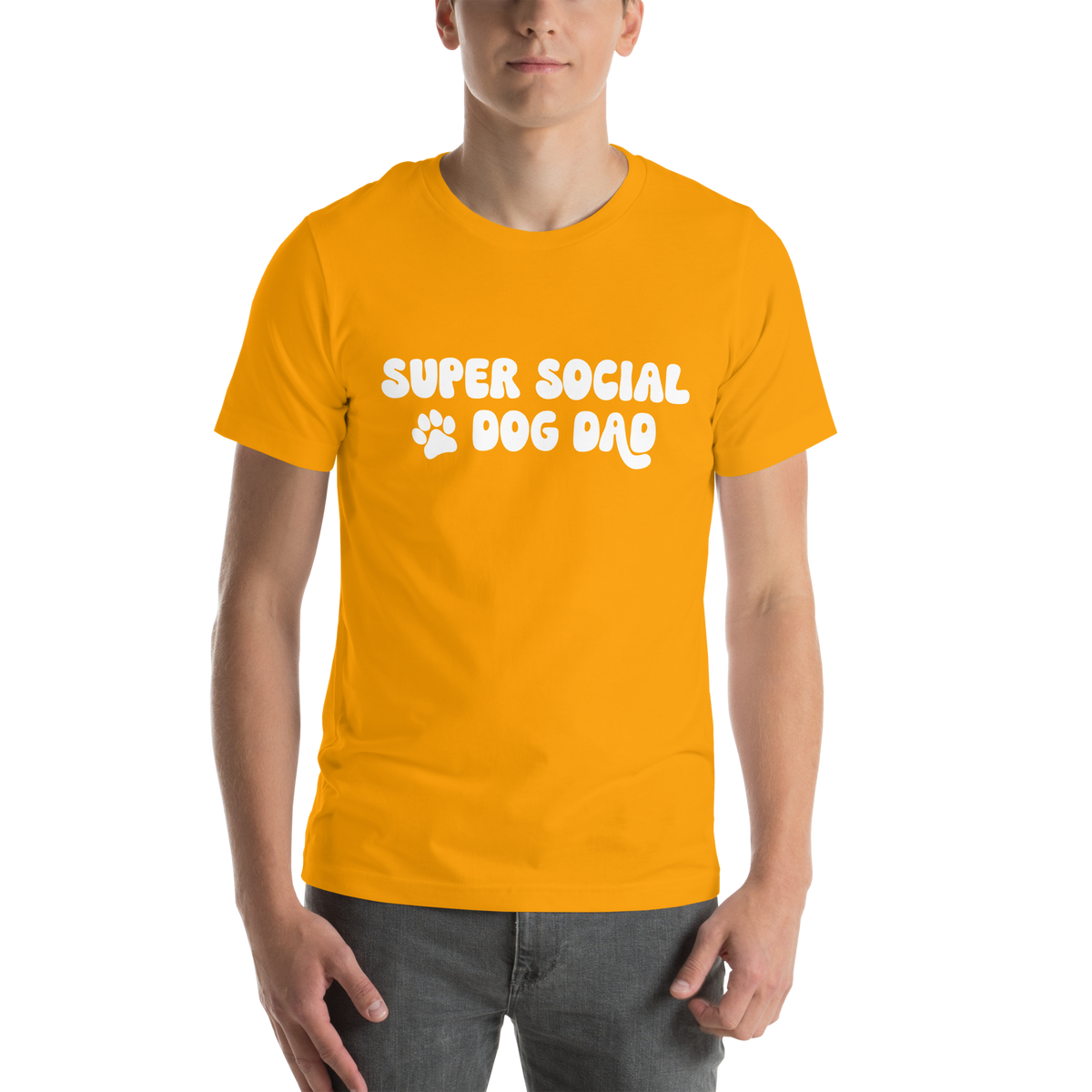 Super Social Dog Dad Unisex t-shirt