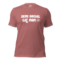 Semi Social Cat Mom Unisex t-shirt