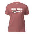 Super Social Cat Mom Unisex t-shirt