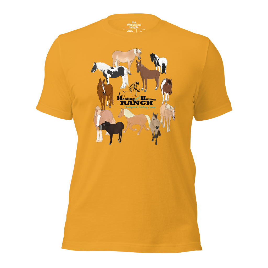 Healing With Horses Herd Unisex t-shirt