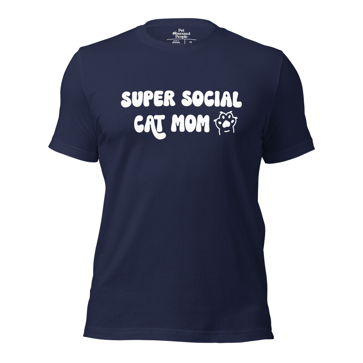 Super Social Cat Mom Unisex t-shirt