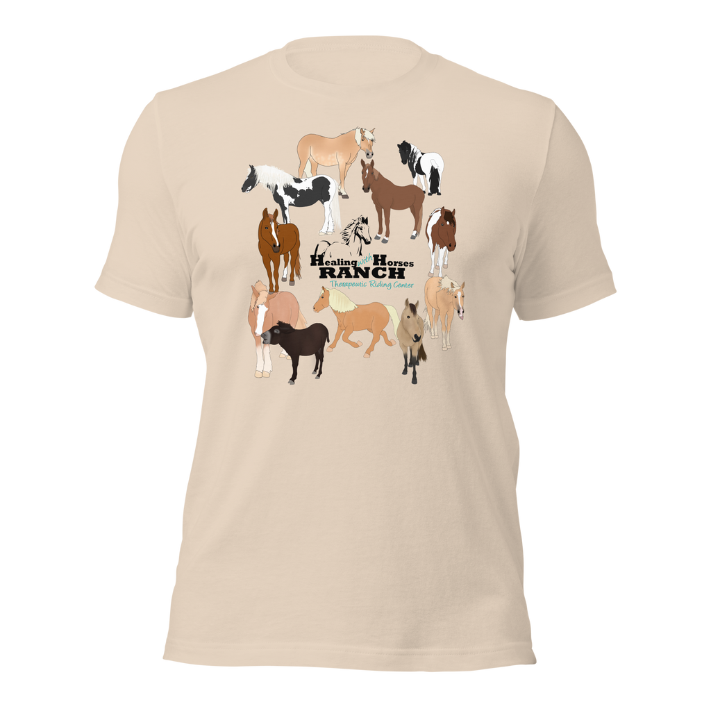 Healing With Horses Herd Unisex t-shirt