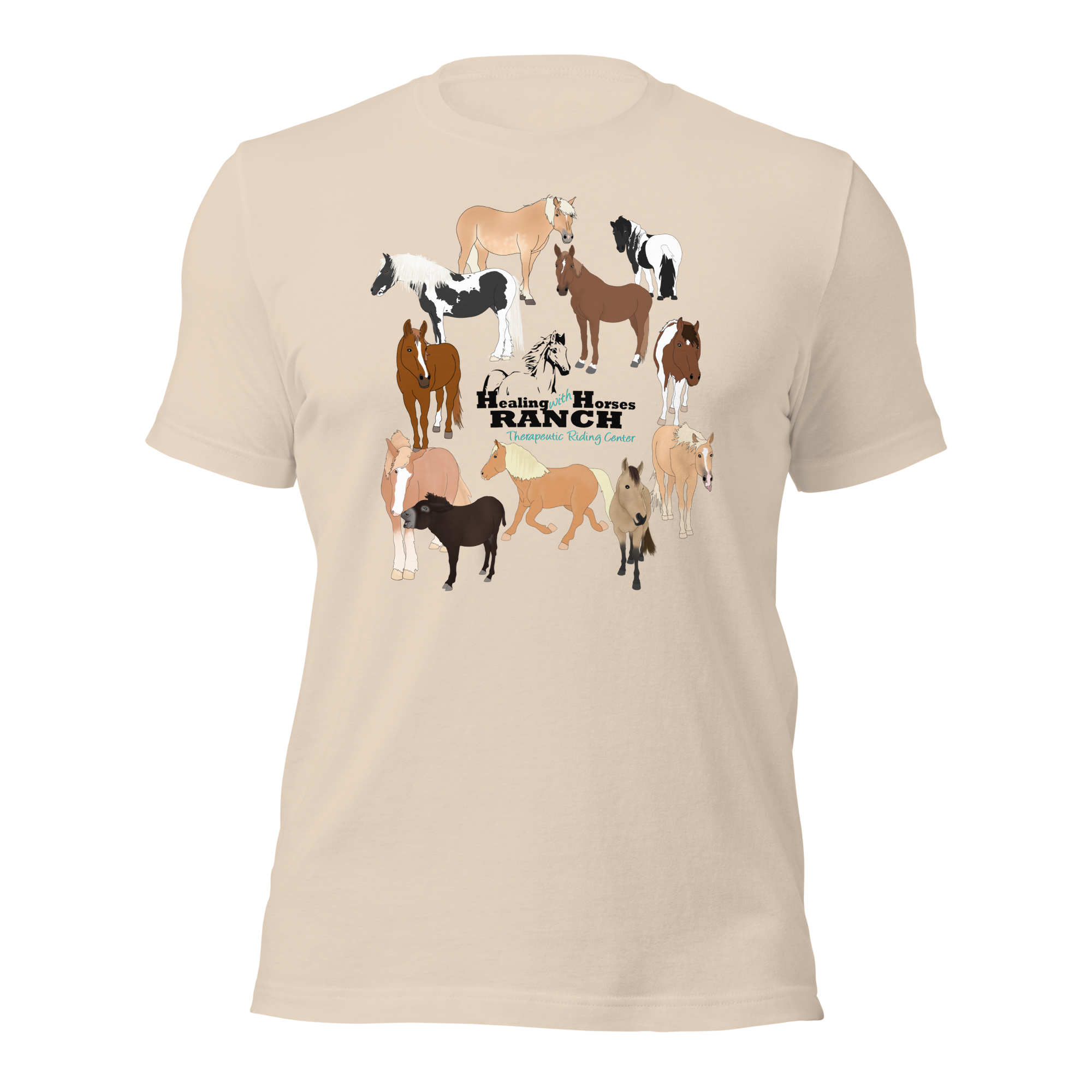 Healing With Horses Herd Unisex t-shirt