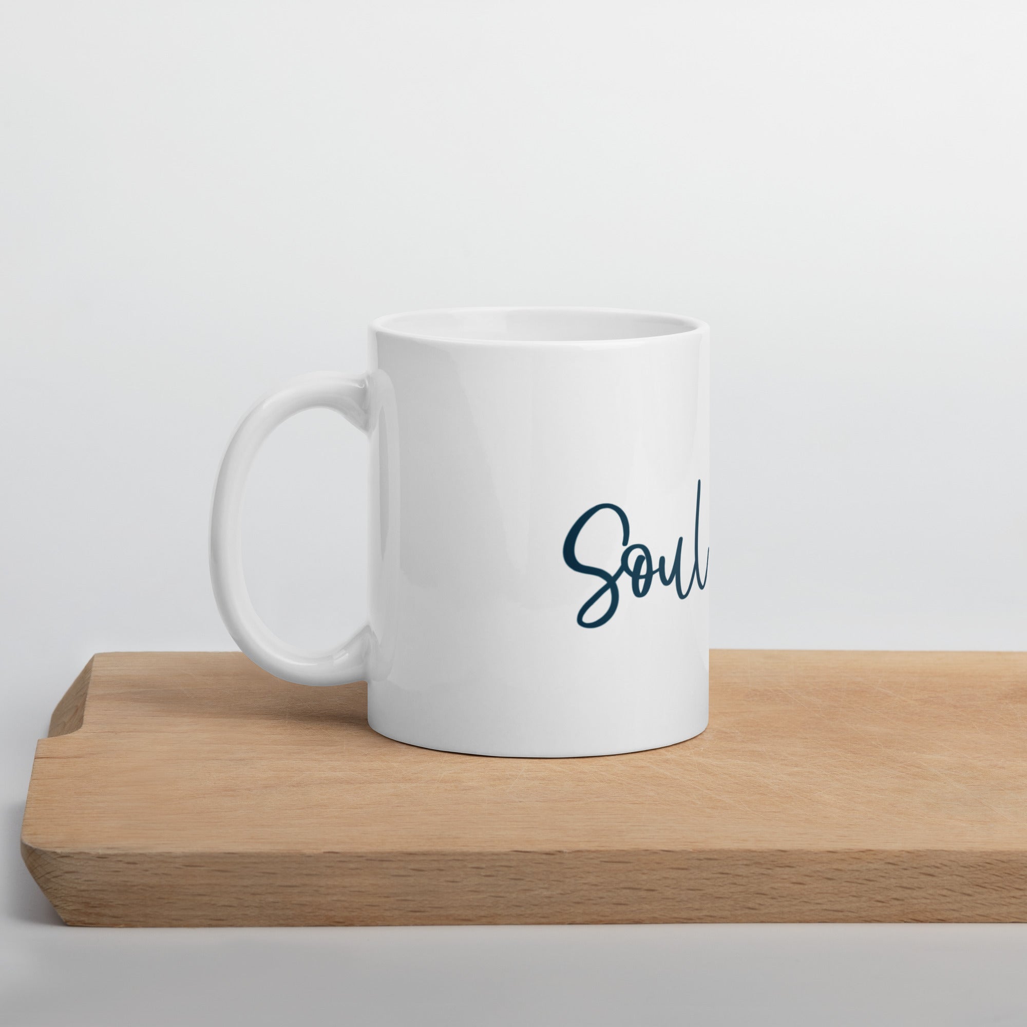 Template White glossy mug