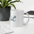 Template White glossy mug