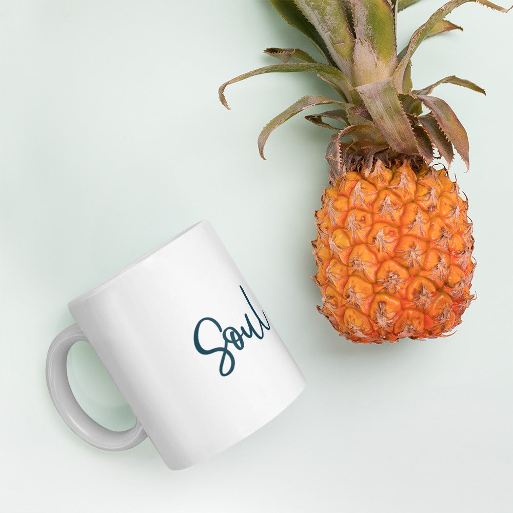 Template White glossy mug