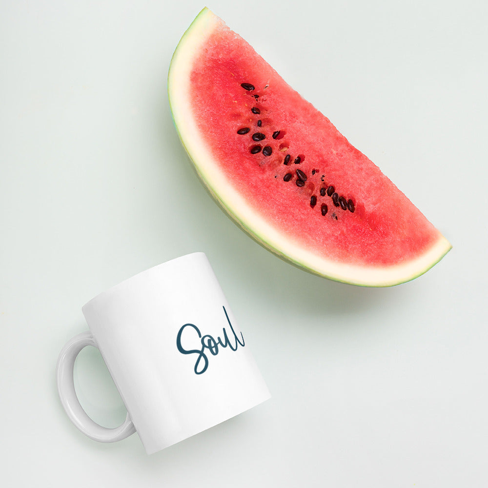 Template White glossy mug