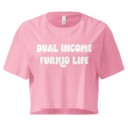Dual Income Furkids Crop Top